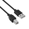 Akyga AK-USB-04 USB 2.0 printerikaabel USB-A (M) - USB-B (M), 1,8 m, must
