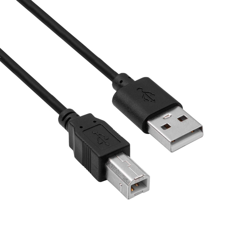 Akyga AK-USB-04 USB 2.0 printerikaabel USB-A (M) - USB-B (M), 1,8 m, must