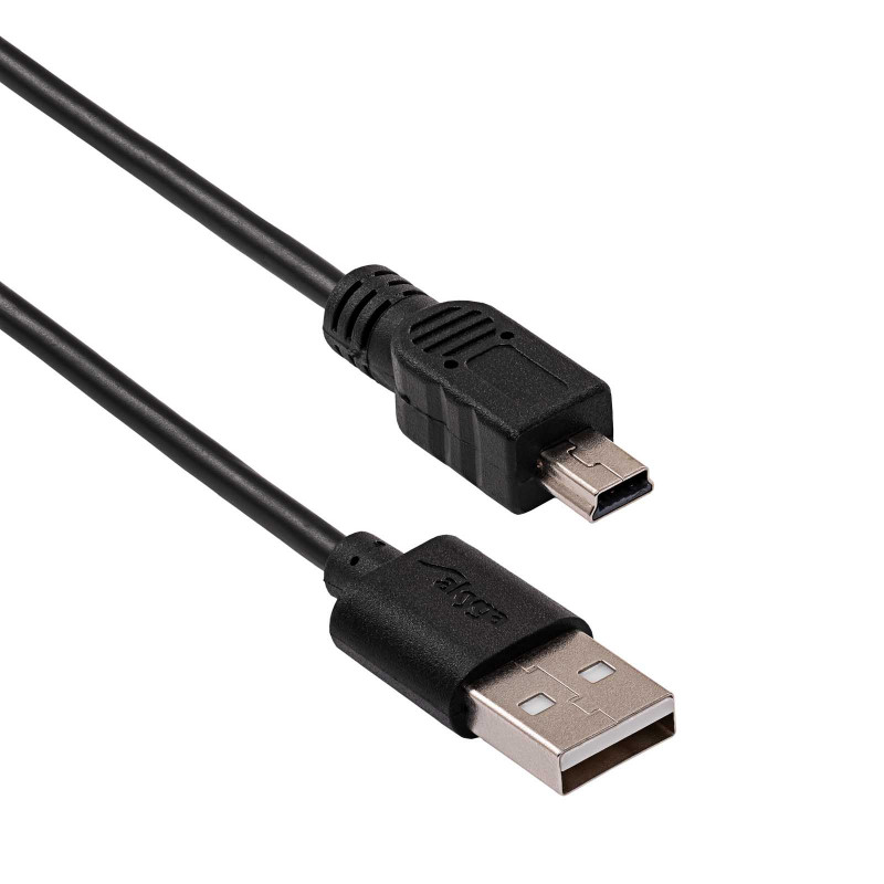 Akyga AK-USB-03 USB 2.0 kaabel USB-A (M) - Mini USB-B 5-pin (M), 1,8 m, must
