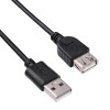 Akyga AK-USB-07 USB 2.0 pikenduskaabel USB-A pistik – pesa, 1,8 m, must