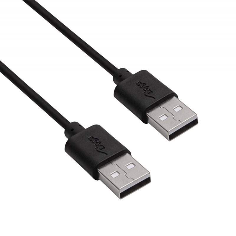 Akyga AK-USB-11 USB 2.0 kaabel USB-A (M) - USB-A (M), 1,8 m, must
