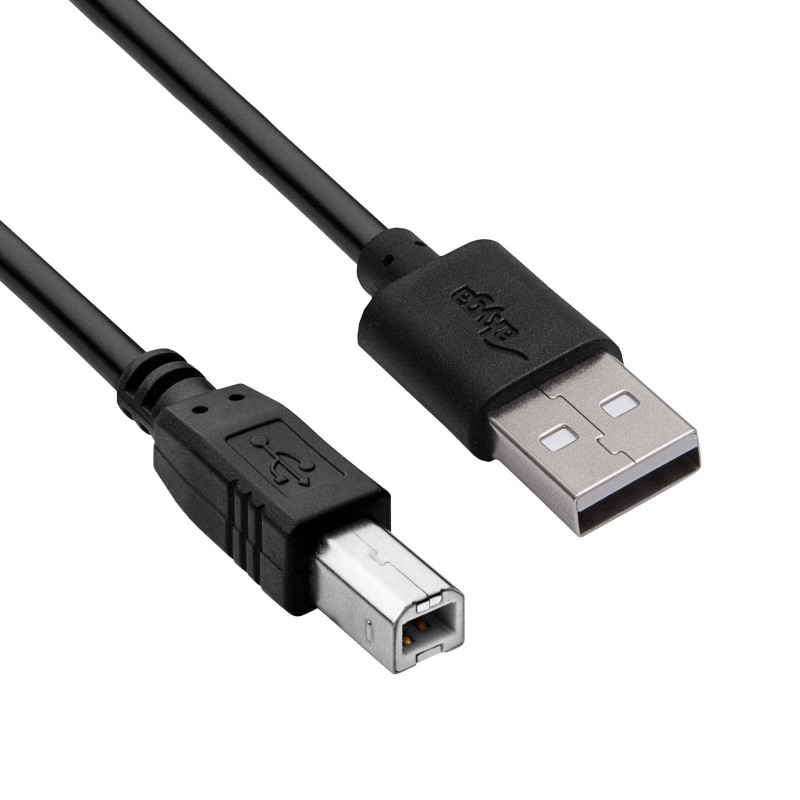 Akyga AK-USB-12 USB 2.0 printerikaabel USB-A (M) - USB-B (M), 3 m, must