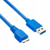 Akyga AK-USB-13 USB 3.0 kaabel USB-A (M) - Micro USB-B (M), 1,8 m, must