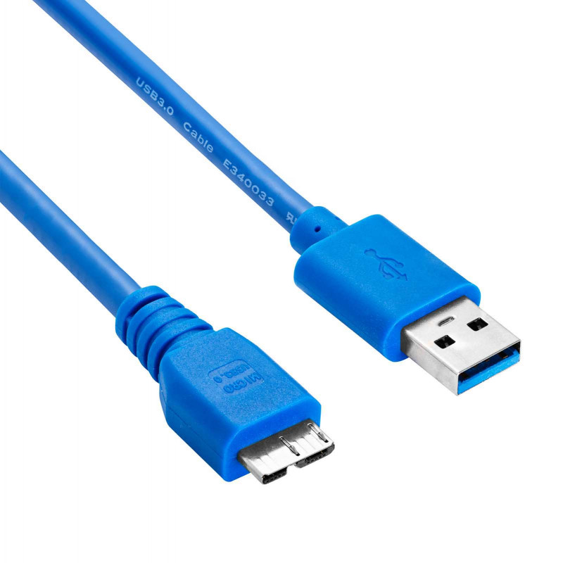Akyga AK-USB-13 USB 3.0 kaabel USB-A (M) - Micro USB-B (M), 1,8 m, must