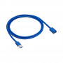 Akyga AK-USB-10 USB 3.0 pikenduskaabel USB-A pistik – pesa, 1,8 m, must