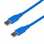 Akyga AK-USB-14 USB 3.0 kaabel USB-A (M) - USB-A (M), 1,8 m, sinine