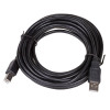 Akyga AK-USB-18 USB 2.0 printerikaabel USB-A (M) - USB-B (M), 5 m, must