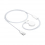 Akyga AK-SW-43 laadimiskaabel Apple Watch Ultra 2 / Series 9/8/7/6/5/4/3/2/1 jaoks, Lightning-pistikuga, USB, 1 m, valge