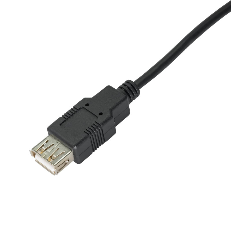 Akyga AK-USB-19 USB 2.0 pikenduskaabel USB-A (M) - USB-A (F), 3 m, must