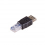 Akyga AK-AD-27 USB-A (F) - RJ45 (M) adapter, must