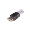 Akyga AK-AD-27 USB-A (F) - RJ45 (M) adapter, must
