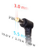 Akyga AK-ND-13 sülearvuti toiteadapter 19 V / 3,16 A, 60 W, 5,5 x 3,0 mm + tihvt, 1,2 m, Samsung sülearvutitele