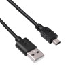 Akyga AK-USB-22 USB 2.0 kaabel USB-A (M) - Mini USB-B 5-pin (M), 1 m, must