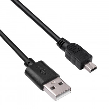 Akyga AK-USB-22 USB 2.0 kaabel USB-A (M) - Mini USB-B 5-pin (M), 1 m, must