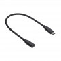 Akyga AK-USB-32 USB-C (M) - USB-C (F) pikenduskaabel, USB 3.1, 0,3 m