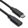 Akyga AK-USB-32 USB-C (M) - USB-C (F) pikenduskaabel, USB 3.1, 0,3 m