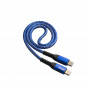Akyga AK-USB-36 USB-C – USB-C punutud kaabel, USB 2.0, 100 W, 0,5 m, sinine