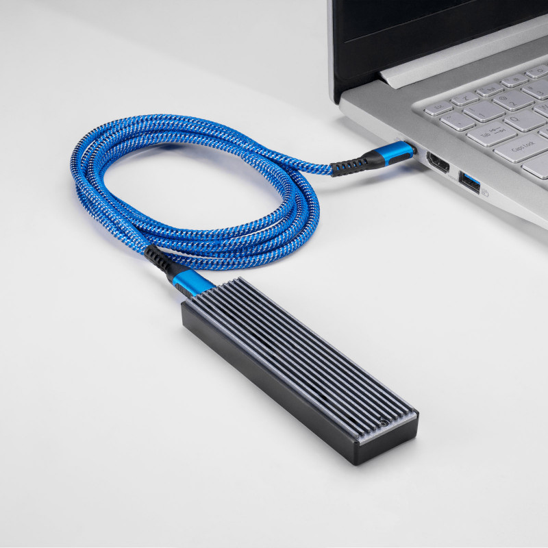 Akyga AK-USB-38 USB-C – USB-C kaabel, USB 2.0, 100 W, 1,8 m, sinine