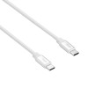 Akyga AK-USB-39 USB-C – USB-C kaabel, USB 2.0, 60 W, 0,5 m, valge