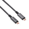 Akyga AK-USB-45 USB-C – USB-C punutud kaabel, USB4, 40 Gbps, 240 W, 1 m, hall