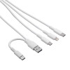 Akyga AK-USB-52 USB-kaabel USB-A + USB-C - Micro-USB + USB-C + Lightning, 1,2 m