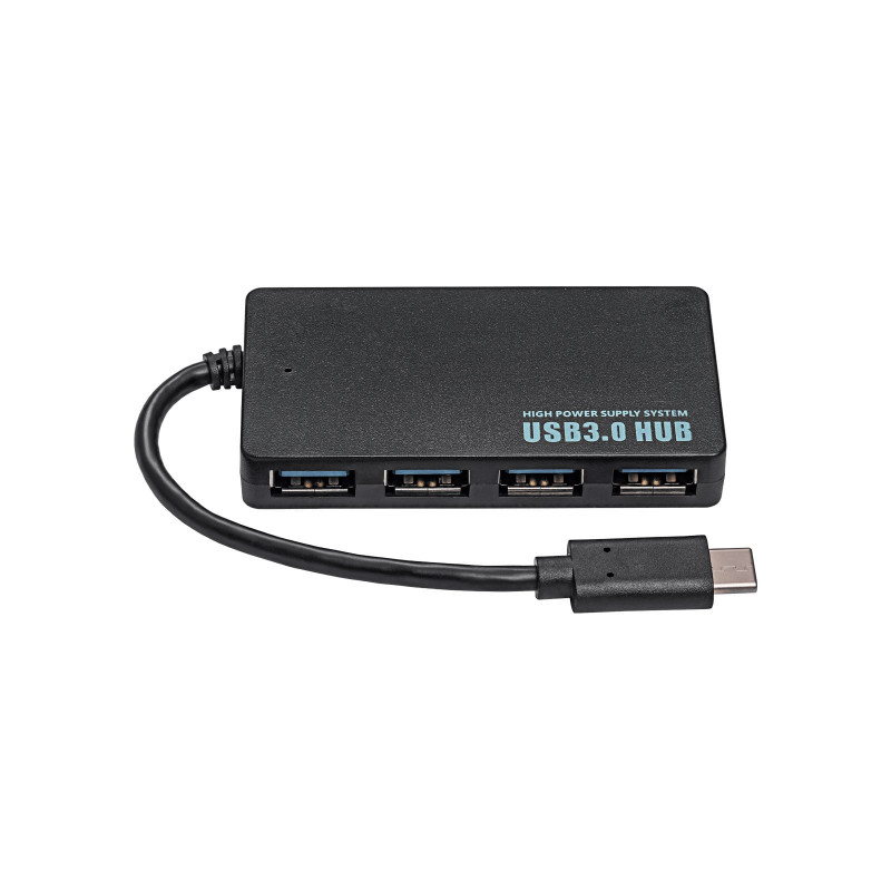 Akyga AK-AD-52 aktiivne USB-C jaotur, USB-C (M) - 4x USB-A (F), USB 3.1, 20 cm