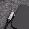 Akyga AK-USB-53 USB-C – USB-C punutud kaabel nurgapistikuga, USB 2.0, 60 W, 0,3 m, must