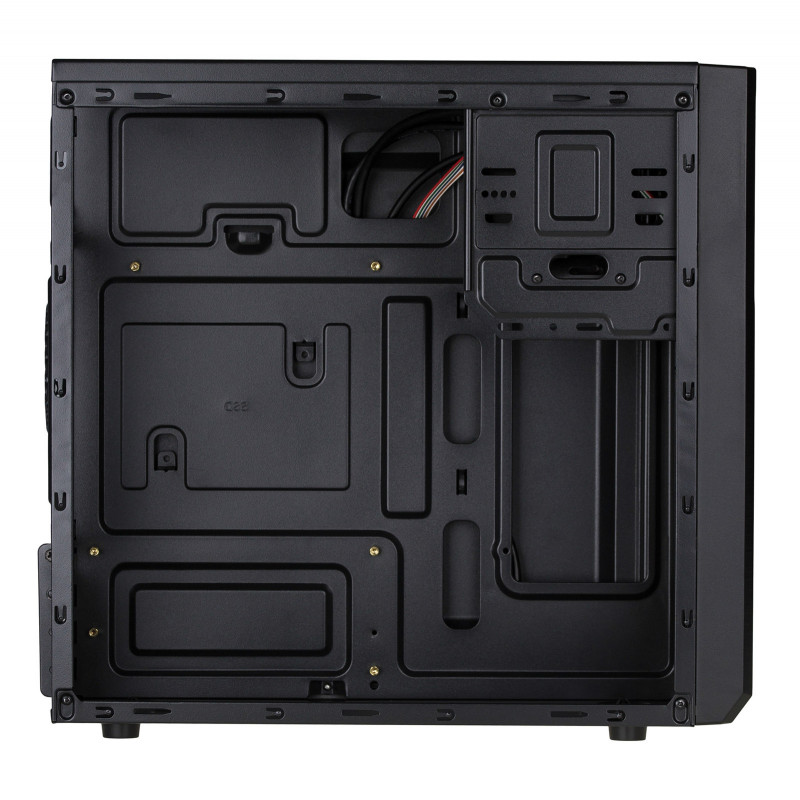 Akyga AK17BK Micro ATX tornkorpus, 2x USB 3.0, ilma toiteplokita, must