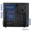 Akyga AK17BK Micro ATX tornkorpus, 2x USB 3.0, ilma toiteplokita, must