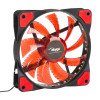 Akyga AW-12E-BR 120 mm korpusventilaator, 33 punast LED-i, Molex, must