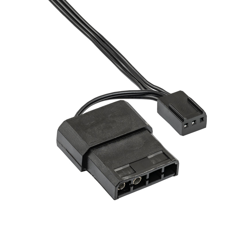 Akyga AW-12E-BR 120 mm korpusventilaator, 33 punast LED-i, Molex, must