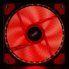 Akyga AW-12E-BR 120 mm korpusventilaator, 33 punast LED-i, Molex, must