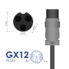 Akyga AK-EV-02 elektrijalgrataste ja -tõukerataste laadija 24 V akudele, 29,4 V / 2 A, 60 W, GX12 9 mm pesa, 1 m