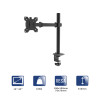 Akyga AK-MB-01 ühe monitori lauakinnitusega hoidik, 15-32", kuni 10 kg, VESA 75/100, must