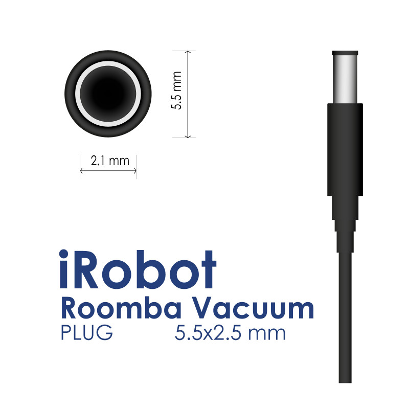 Akyga AK-PD-19 toiteadapter iRobot Roomba jaoks, 22,5 V / 1,25 A 28 W, 1,8 m, must
