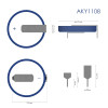 Akyga AKY1108 CR2032 HP2C liitiumaku 3 V 210 mAh 2 kontaktiga, 17,8 mm samm (THT)