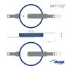 Akyga AKY1107 CR2032 ST2N liitiumaku 3 V 210 mAh 2 kontaktiga (THT)