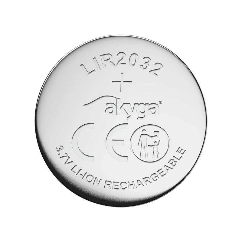 Akyga UltraCoin AKY1707 LIR2032 laetav liitiumioon-nööpaku 3,7 V 70 mAh