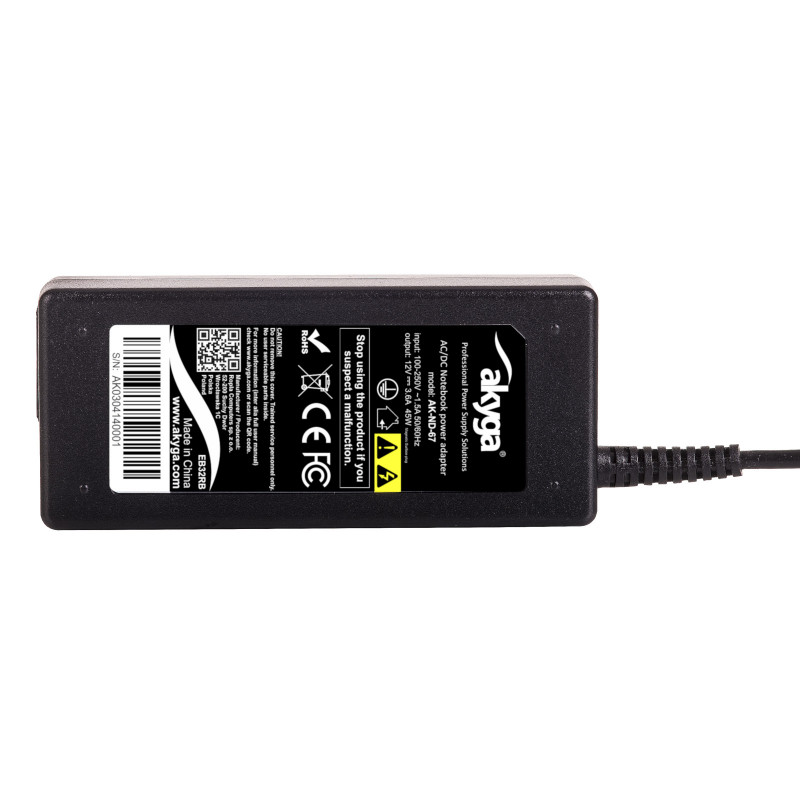 Akyga AK-ND-67 sülearvuti toiteadapter 12 V / 3,6 A, 45 W, magnetiline Surface pistik, 1,2 m, Microsoft Surface Pro 2 sülearvutitele