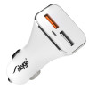 Autolaadija 12/24V Akyga AK-CH-08 18W 2x USB-A Quick Charge 3.0 5-12V / 1.5-3A valge