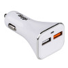 Autolaadija 12/24V Akyga AK-CH-08 18W 2x USB-A Quick Charge 3.0 5-12V / 1.5-3A valge