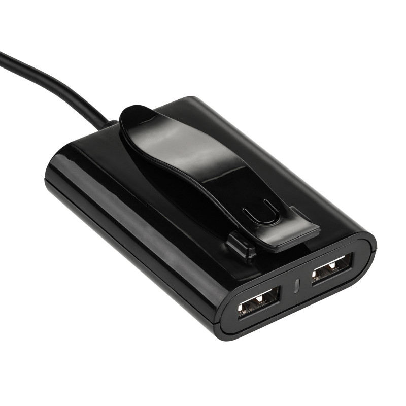 Autolaadija 12/24V Akyga AK-CH-10 45W 4x USB-A 5V / 9A modulaarne must