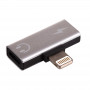 Akyga AK-AD-64 adapter Lightning (m) – 2x Lightning (f), hõbedane