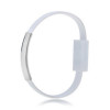 Akyga AK-AD-47 käevõrukujuline USB-kaabel, USB-C (m) / USB-A, USB 2.0, 23 cm, valge