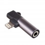 Akyga AK-AD-63 adapter Lightning (m) – Lightning (f) + 3,5 mm pesa (f), must