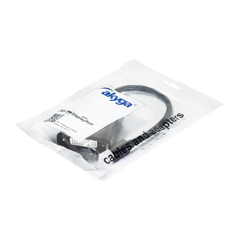 Akyga AK-AD-37 Mini DisplayPort (M) - DVI 24+5 (F) adapterkaabel, 15 cm