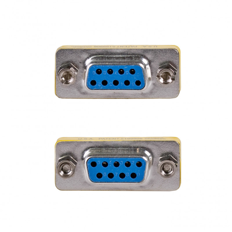 Akyga AK-AD-16 D-Sub 9-pin (F) – D-Sub 9-pin (F) RS-232 soovahetaja, hõbedane