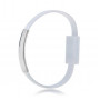 Akyga AK-AD-34 käevõrukujuline USB-kaabel, micro USB-B (m) / USB-A, USB 2.0, 23 cm, valge