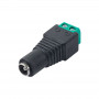 Akyga AK-SC-17 DC 5,5 x 2,1 mm (pesa) liitmik kruviklemmidega UTP-kaablile, CCTV