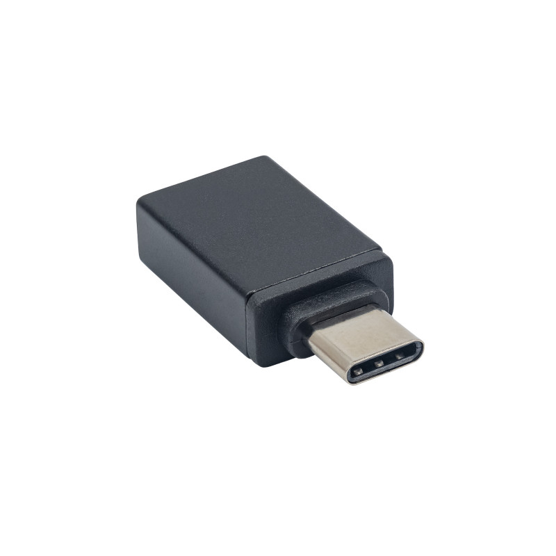 Akyga AK-AD-54 OTG-adapter USB-C (pistik) – USB-A 3.0 (pesa), must